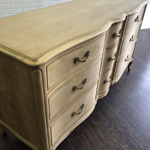 Vintage Drexel French Provincial Dresser - Bleached