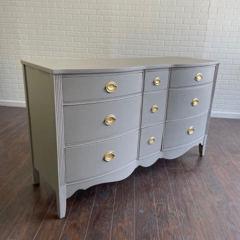 Vintage Triple Dresser - Ash Gray