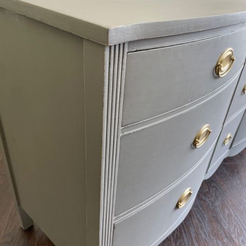 Vintage Triple Dresser - Ash Gray