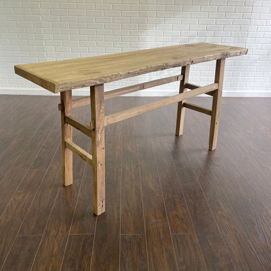 Vintage Elm Console Table