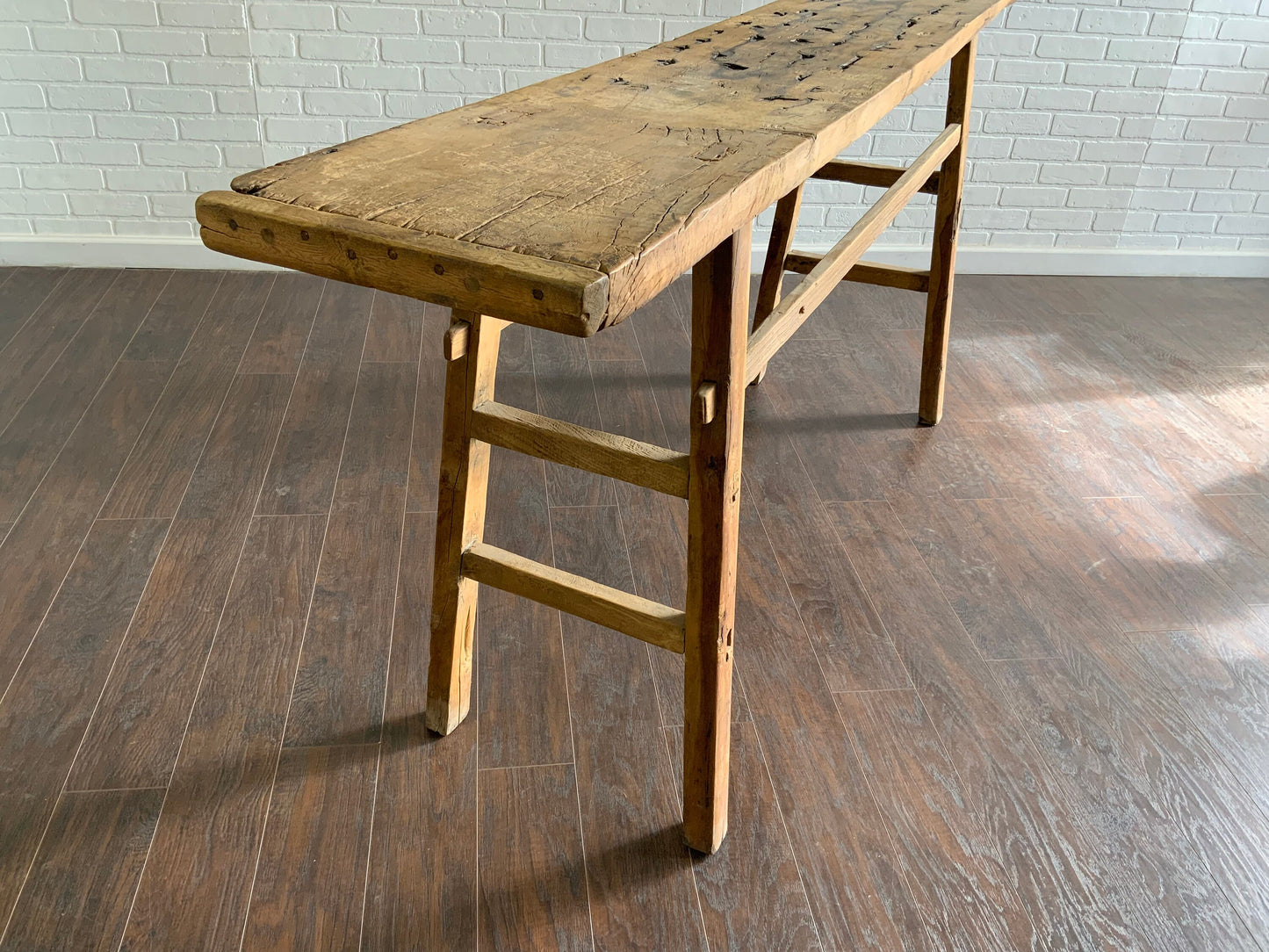 Vintage Elm Console Table - XL