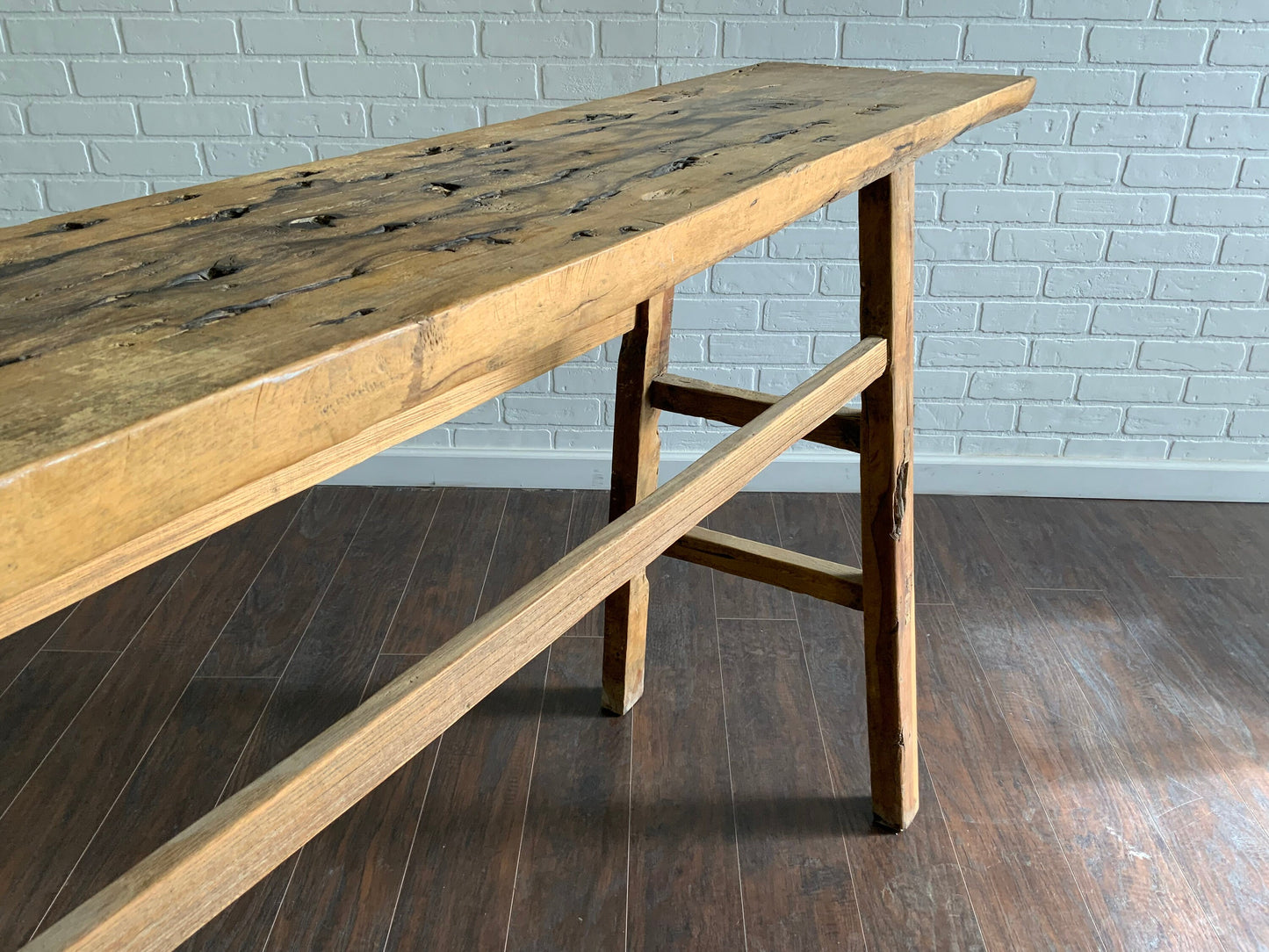 Vintage Elm Console Table - XL