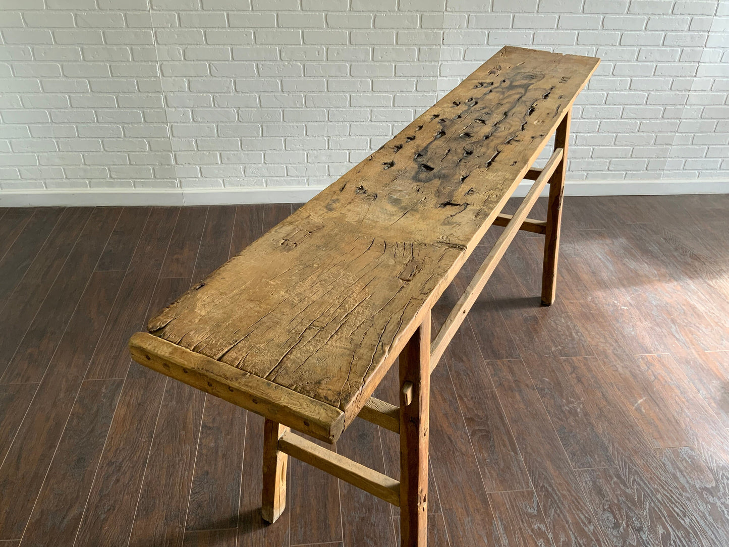 Vintage Elm Console Table - XL