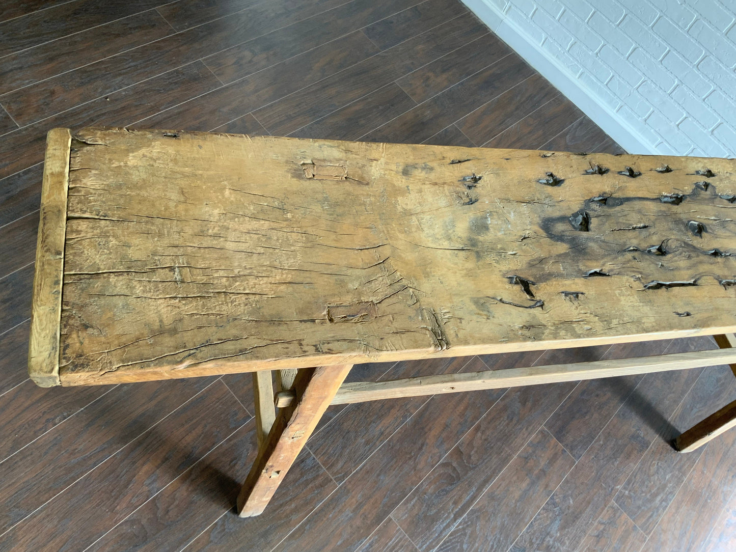 Vintage Elm Console Table - XL