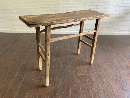 Vintage Elm Console Table