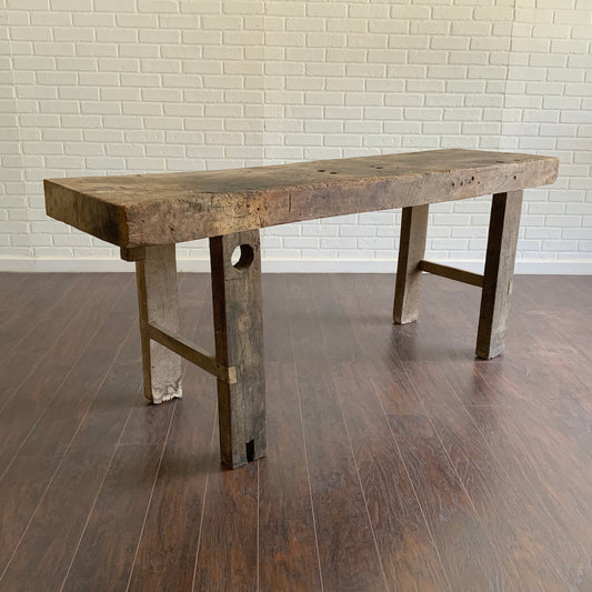 Beautiful One of a Kind Vintage Work Table Console
