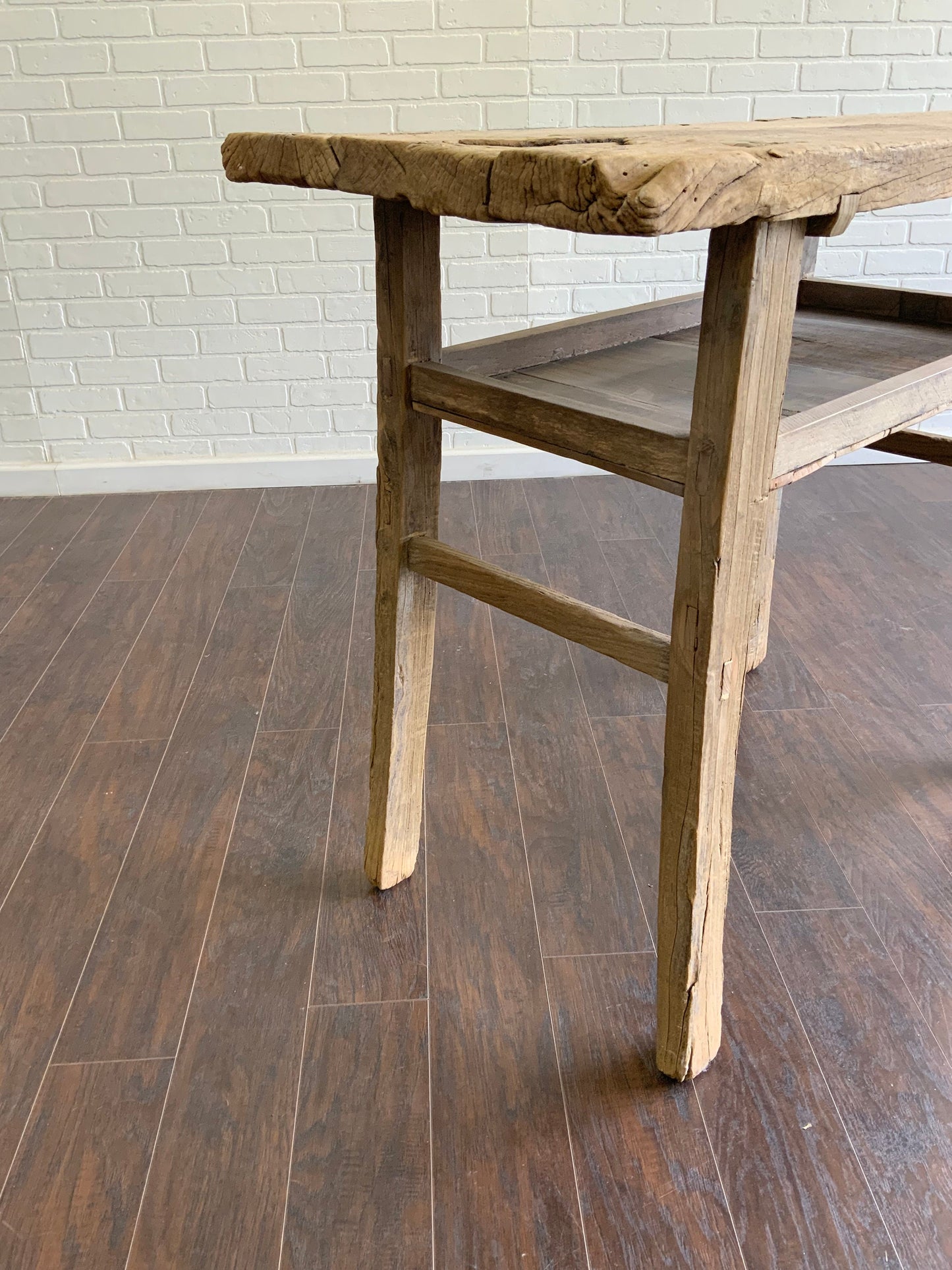 Vintage Elm Console Table