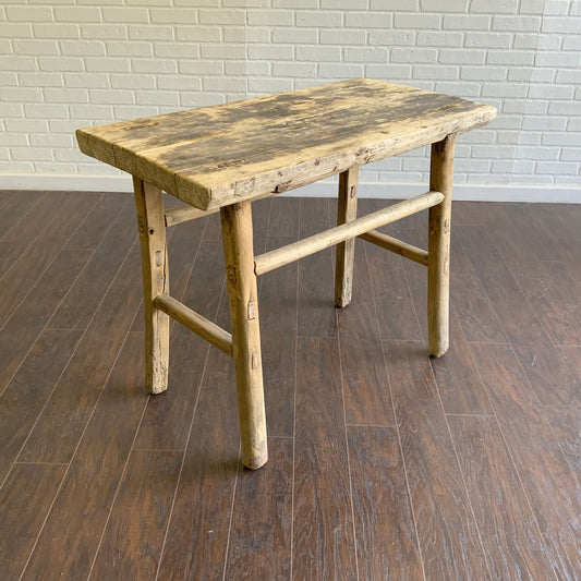 Vintage Elm Console Table