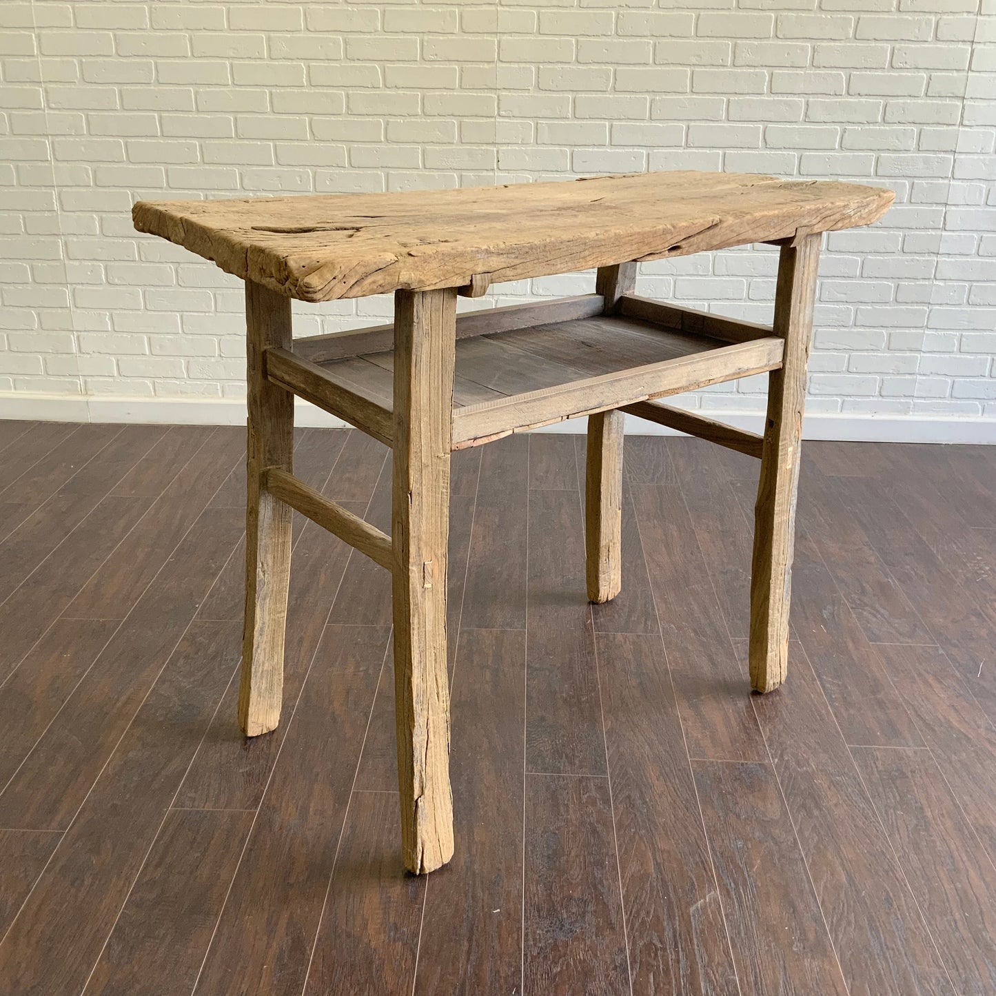 Vintage Elm Console Table