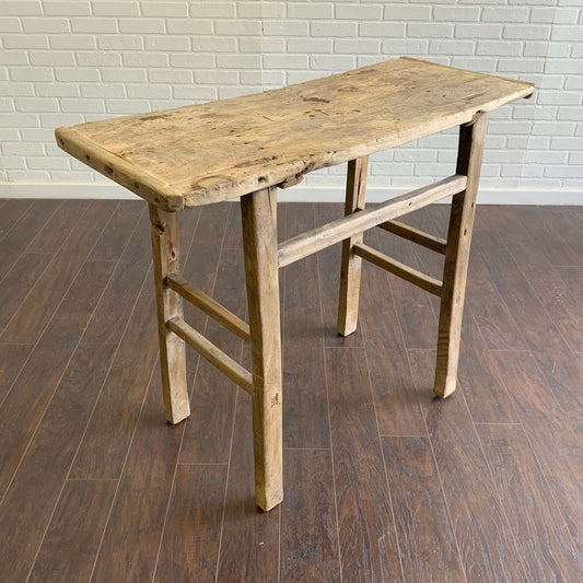 Vintage Elm Console Table