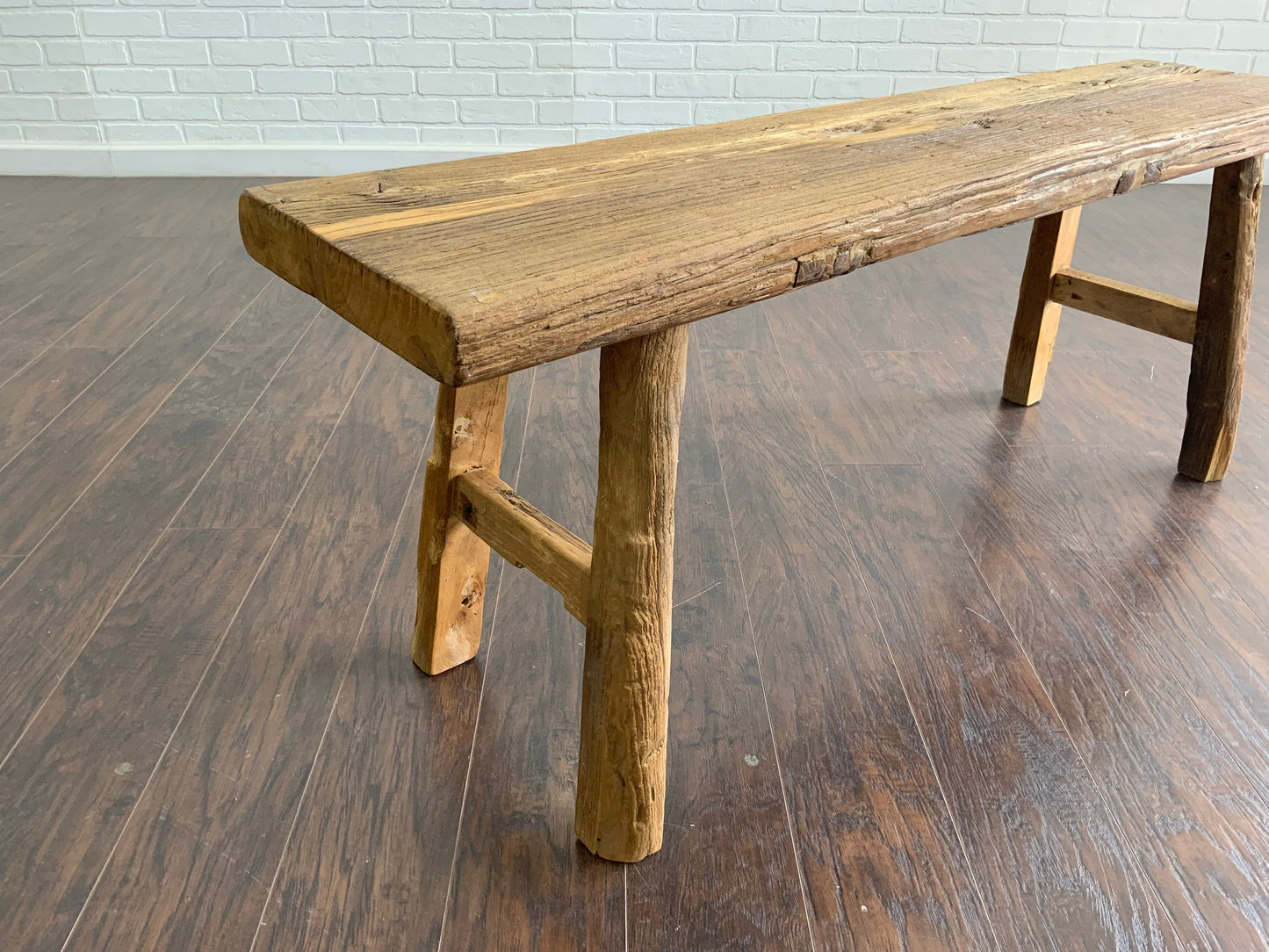 Reclaimed Elm 4’ Entryway Bench