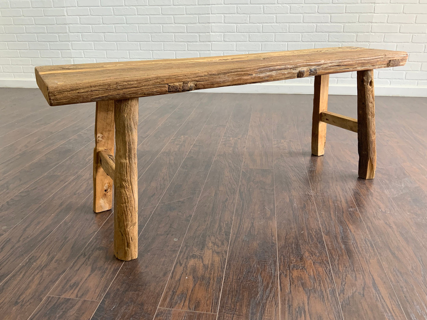 Reclaimed Elm 4’ Entryway Bench