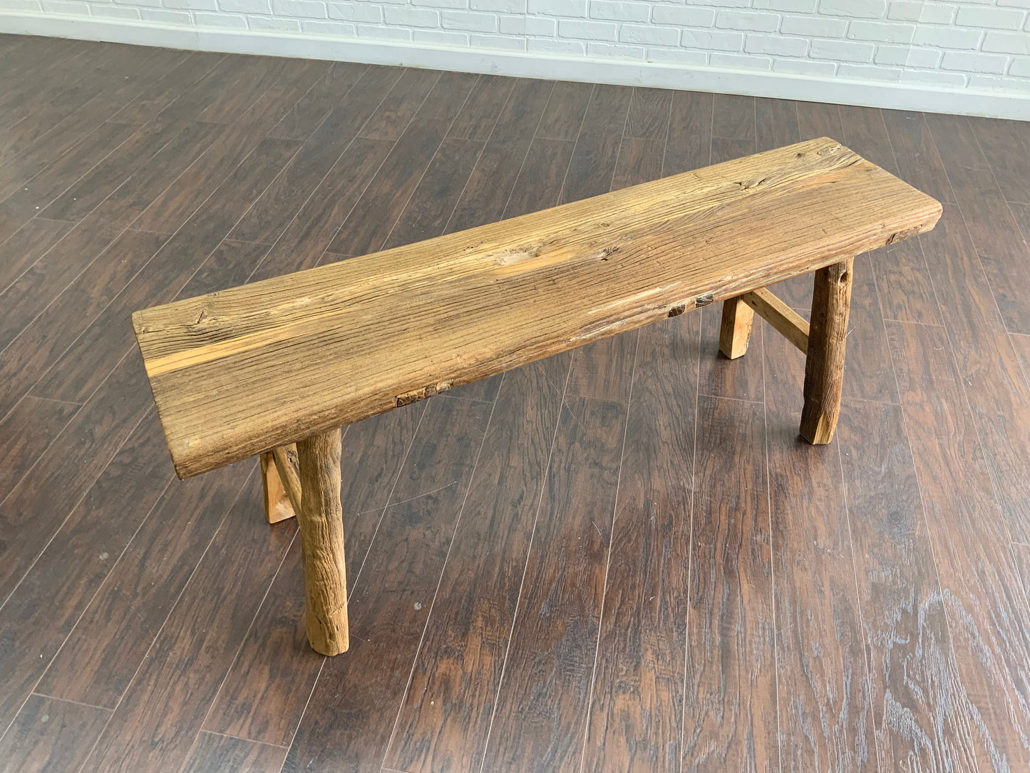 Reclaimed Elm 4’ Entryway Bench