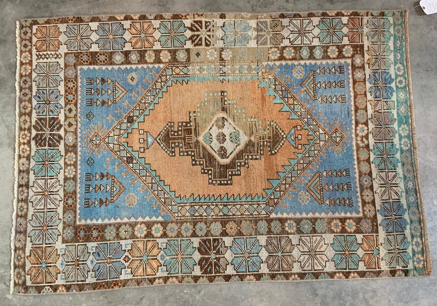 Authentic Vintage Turkish Rug TKRG34671225 - 3'4" x 4'10"